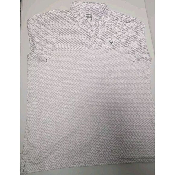 Callaway MENS Opti-Dri Polo White/black accents. EXTRA LARGE - Picture 3 of 7